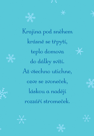 Kostel v baňce - vánoční přání