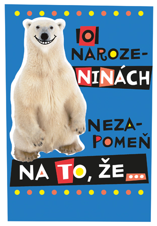 Lední medvěd - přání k narozeninám